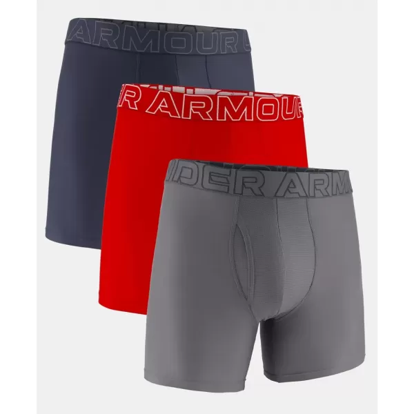  Pánske boxerky UNDER ARMOUR M UA PERF TECH 6IN (3KS) 1383878-044 ŠEDÁ 