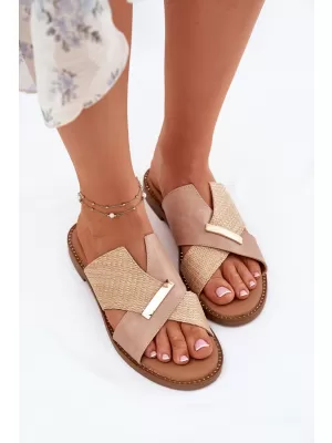 Dámske šľapky VINCEZA 17385 BEIGE