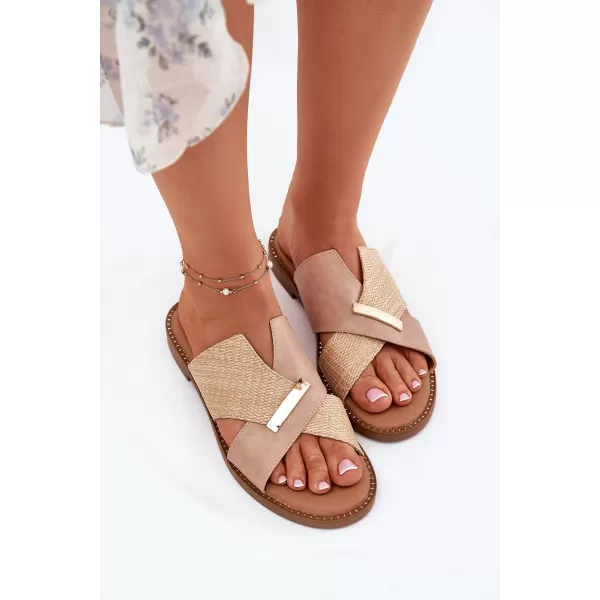  Dámske šľapky VINCEZA 17385 BEIGE 