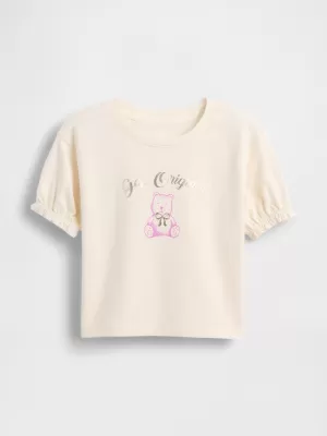 Detské tričko GAP LOGO TEE 816542-01 IVORY FROST