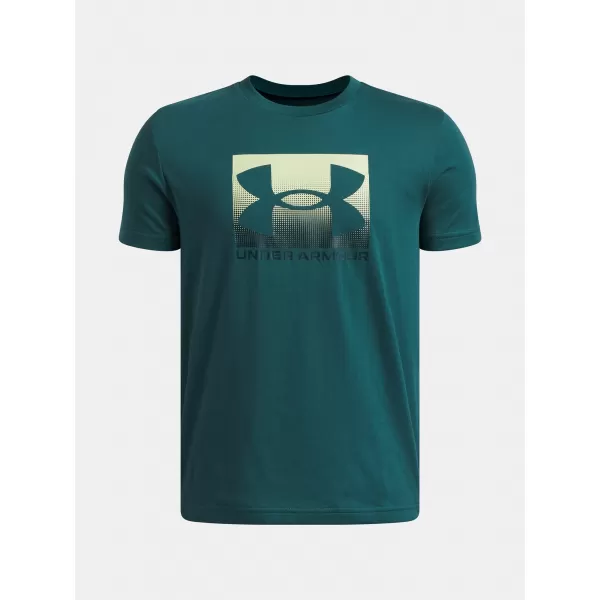  Chlapčenské tričko UNDER ARMOUR B BOXED SPORTS UPDATE SS 1388672-338 ZELENÁ 