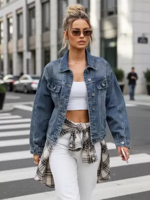 Dámska bunda DSTREET TY5632 MODRÁ
