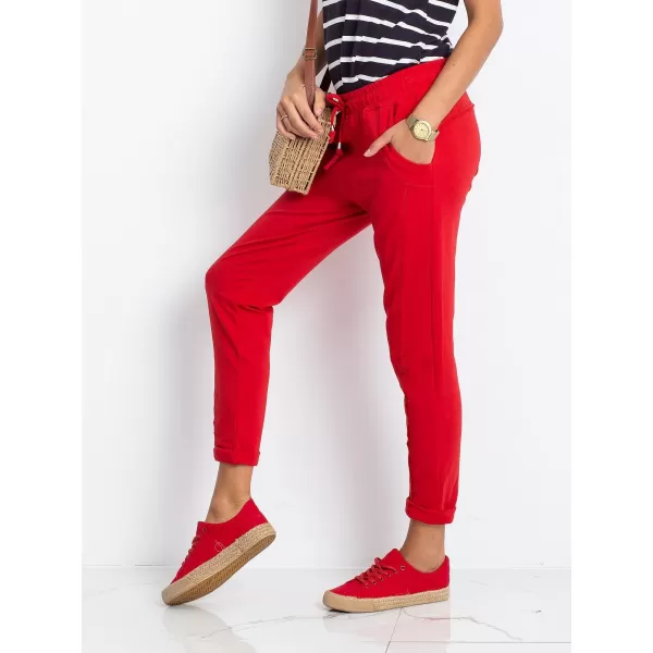  Dámske tepláky BASIC FEEL GOOD RV-DR-3589.08X RED 