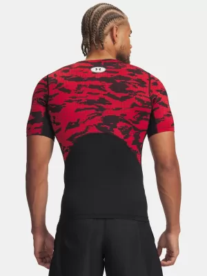 Pánske tričko UNDER ARMOUR HG PRINTED SS 6009657-002 ČIERNA