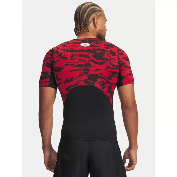  Pánske tričko UNDER ARMOUR HG PRINTED SS 6009657-002 ČIERNA 