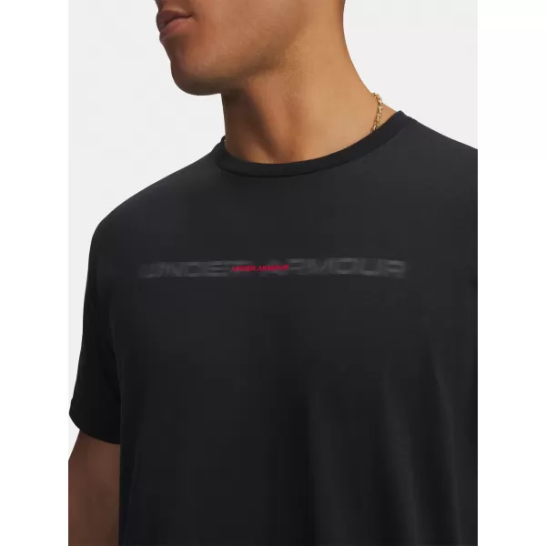  Pánske tričko UNDER ARMOUR M BLUR WM SS 6009248-001 ČIERNA 