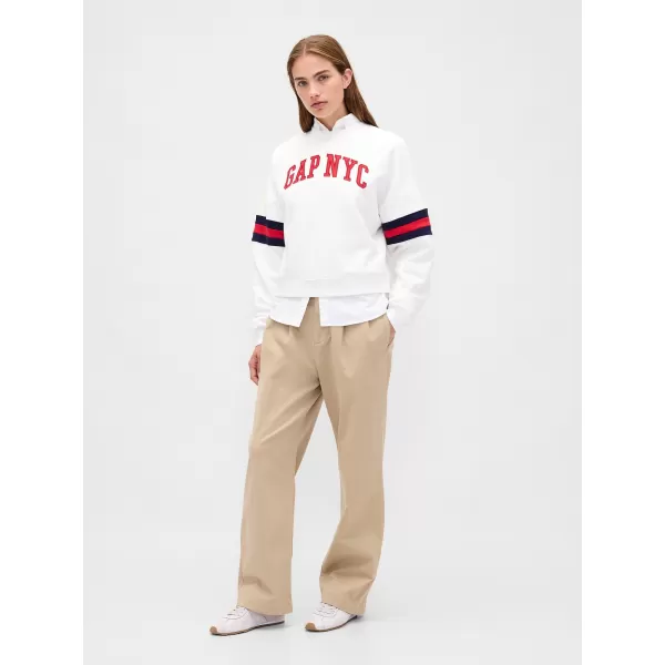  Dámska mikina GAP LOGO SWEATSHIRT 799272-04 NEW OFF WHITE 