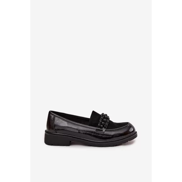  Dámske mokasíny D&A HY52-541 BLACK 