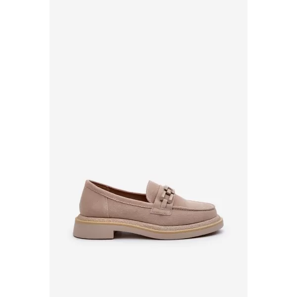  Dámske mokasíny S.BARSKI HX52-222 BEIGE 