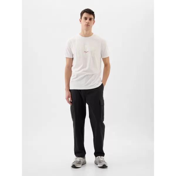  Pánske tričko GAP LOGO TEE 471777-08 OPTIC WHITE 