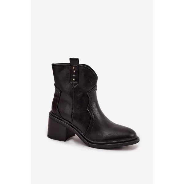  Dámske topánky na podpätku BOTO IVERLY 40565 BLACK 