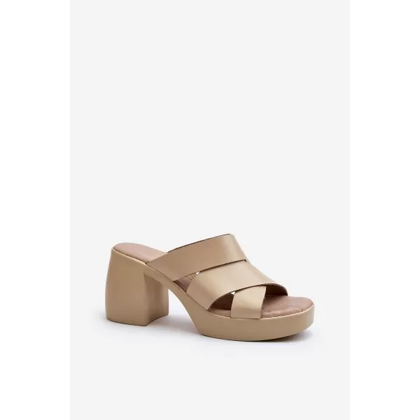  Dámske žabky ZAZOO 40373 BEIGE 