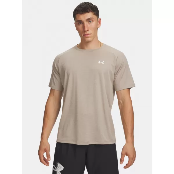  Pánske tričko UNDER ARMOUR UA TECH TEXTURED SS 1382796-203 HNEDÁ 