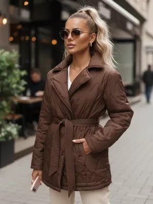 Dámska bunda DSTREET TY5586 HNEDÁ
