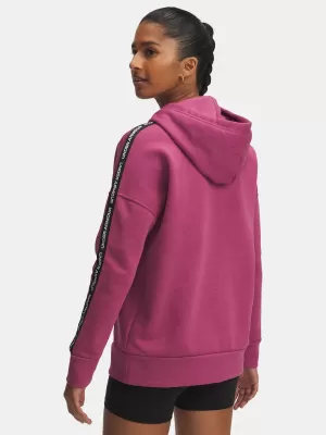 Dámska mikina UNDER ARMOUR ICON FLEECE TAPED HDY 6003708-659 ČERVENÁ