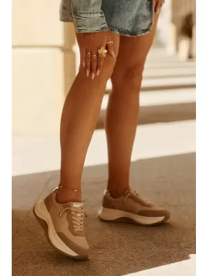 Dámske tenisky BIG STAR RR274A345 BEIGE Big Star Shoes