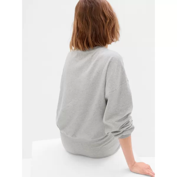  Dámska mikina GAP LOGO VOLUME SLEEVE SWEATSHIRT 476351-02 LIGHT HEATHER GREY 