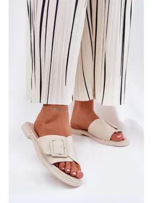 Dámske šľapky D&A SJ2302-01 BEIGE