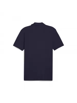Pánske tričko s golierom PUMA TEAMGOAL CASUALS POLO 658605_06 PUMA NAVY/PUMA WHITE