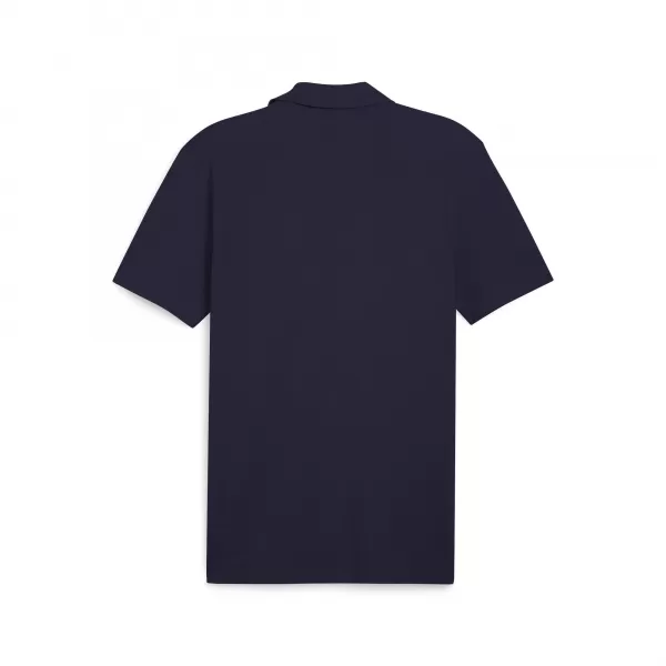  Pánske tričko s golierom PUMA TEAMGOAL CASUALS POLO 658605_06 PUMA NAVY/PUMA WHITE 