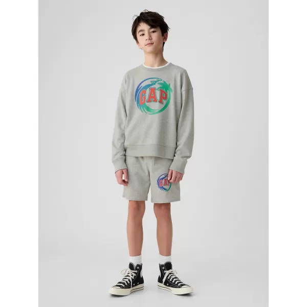  Detská mikina GAP LOGO SWEATSHIRT 406762-00 LIGHT HEATHER GREY 