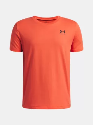 Chlapčenské tričko UNDER ARMOUR B SPORTSTYLE LC SS 1389962-690 ČERVENÁ