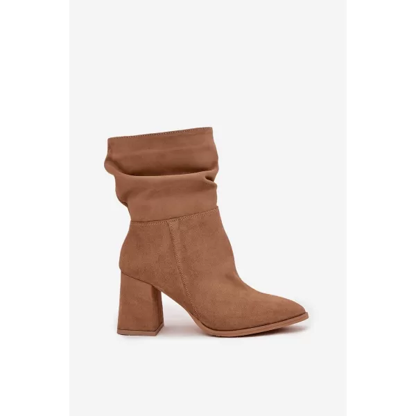  Dámske čižmy ZAZOO 4216 BEIGE 