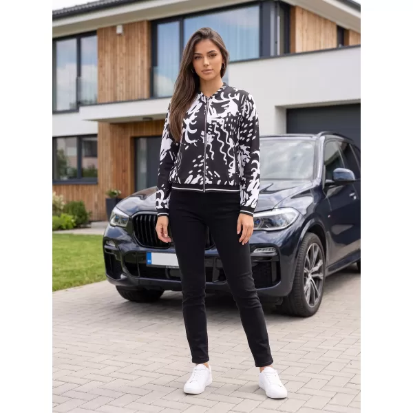 Dámska bunda ALTISPORT HADARIT ČIERNA/BIELA 