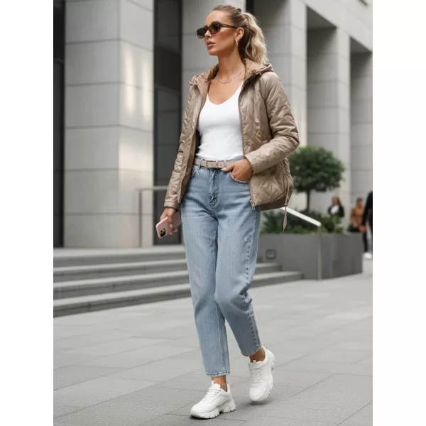  Dámska bunda DSTREET TY5633 KARAMELOVÁ 