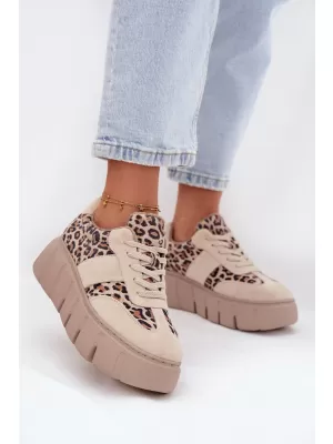 Dámske tenisky VINCEZA LEOPARDO BEIGE