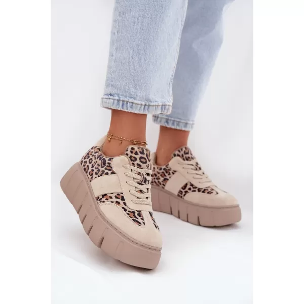  Dámske tenisky VINCEZA LEOPARDO BEIGE 