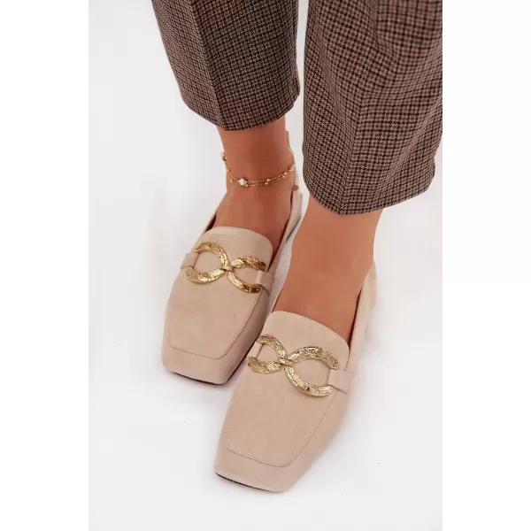  Dámske mokasíny D&A CR61-3115 BEIGE 