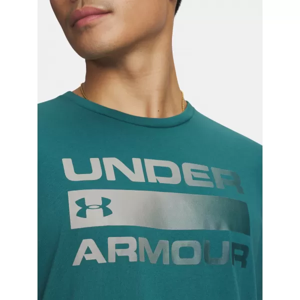  Pánske tričko UNDER ARMOUR TEAM ISSUE WORDMARK SS 1329582-338 ZELENÁ 