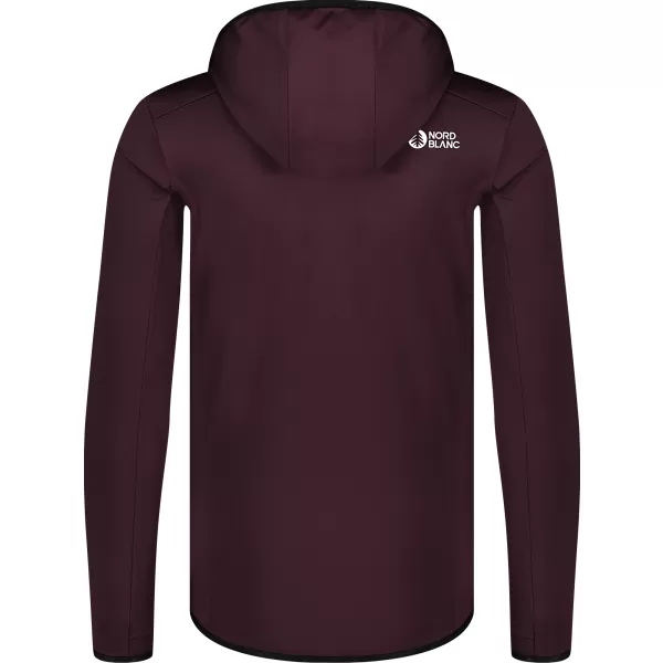  Pánska mikina powerfleece NORDBLANC BRACKEN NBWFM8286 HNEDÁ 