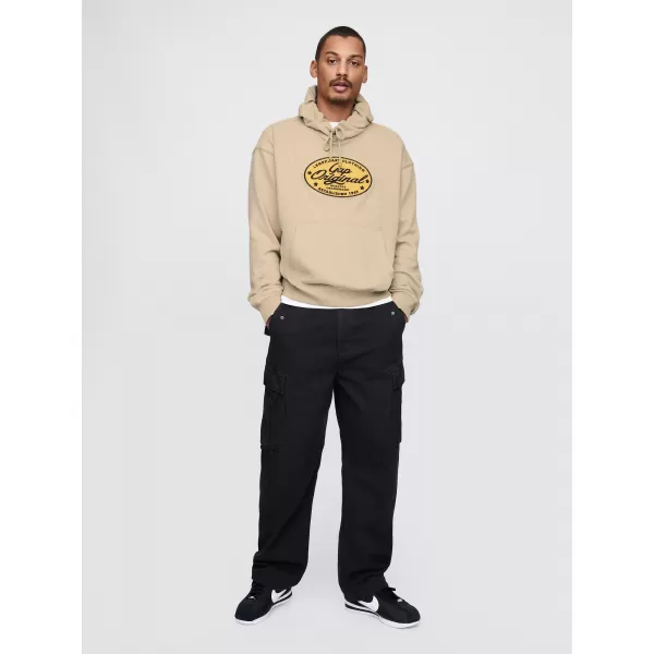  Pánska mikina GAP LOGO PULLOVER HOODIE 744731-01 KHAKI 