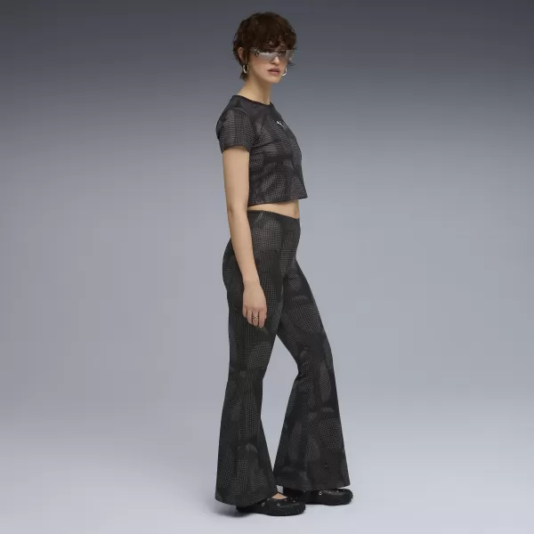  Dámske nohavice PUMA DARE TO FLARED PANTS 632147-01 PUMA ČIERNA 