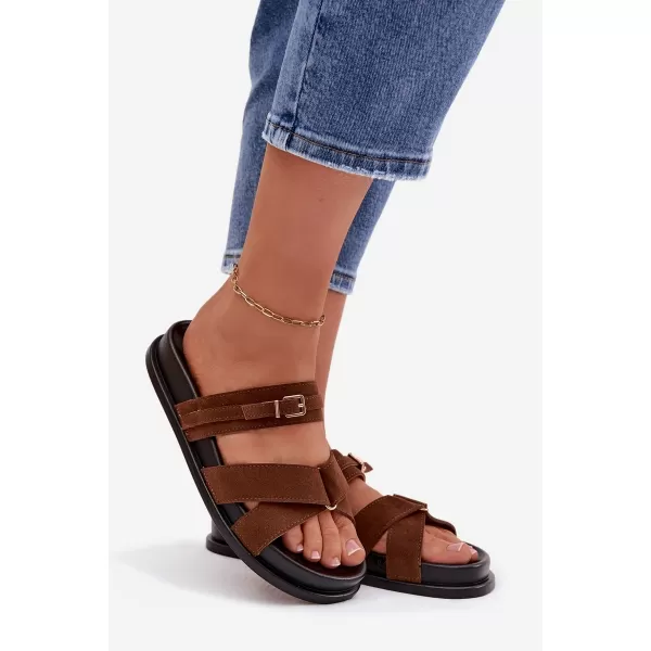  Dámske šľapky BOTO SELORINA 41608 BROWN 