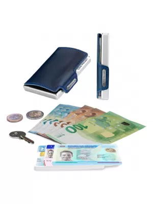 Peňaženka MONDRAGHI ELEGANCE PLUS MODRÁ