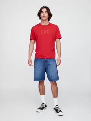 Pánske tričko GAP HIGH DENSITY LOGO TEE 782369-02 MODERN RED LOGO