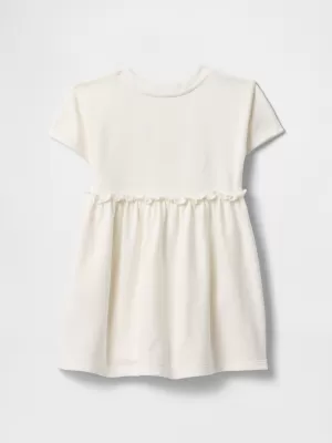 Detské šaty GAP LOGO DRESS 736116-01 NEW OFF WHITE