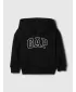 Detská mikina GAP LOGO PULLOVER HOODIE 824091-00 TRUE BLACK