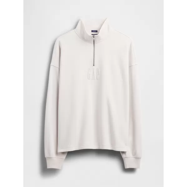  Mikina GAP CORP LOGO HALF ZIP 873446-00 REGULAR GREY 