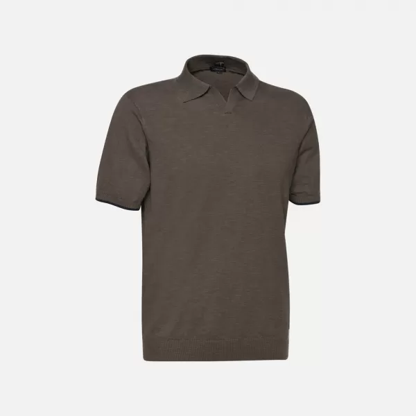  Pánske tričko GEOX KNIT G012317 KHAKI 