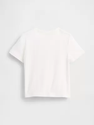 Detské tričko GAP LOGO TEE 822095-00 NEW OFF WHITE