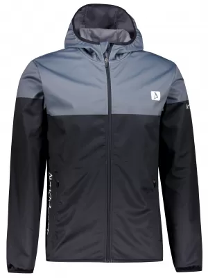 Pánska softshellová bunda premium ALTISPORT VOJ/ALM051JACK01 ŠEDOČIERNA