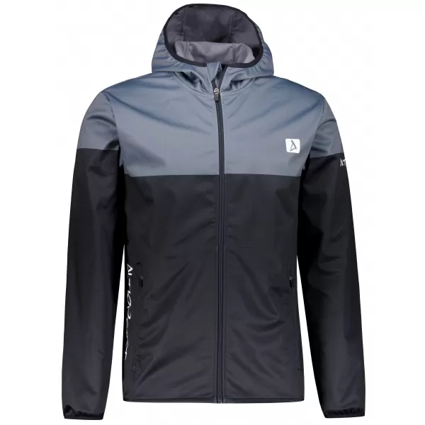 Pánska softshellová bunda premium ALTISPORT VOJ/ALM051JACK01 ŠEDOČIERNA 