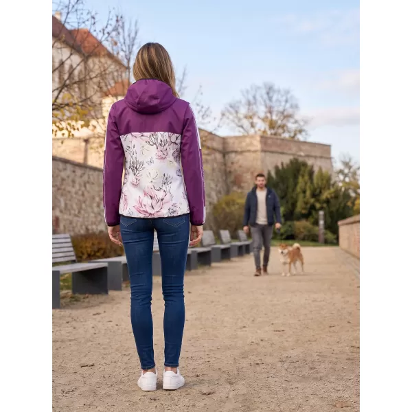  Dámska softshellová bunda premium ALTISPORT VOJ/ALW008JACK01 VÍNOVÁ 