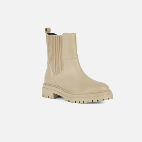  Dámske členkové čižmy GEOX IRIDEA G008034 BÉŽOVÁ 