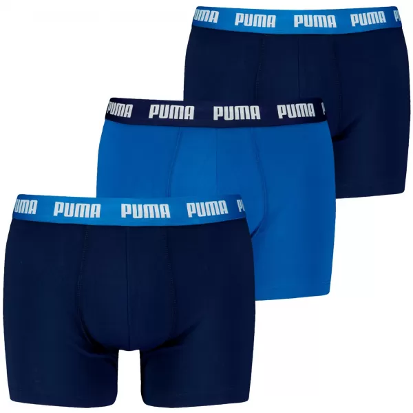  Pánske boxerky PUMA MEN EVERYDAY BOXER 3P 938327-04 MODRÁ KOMBINÁCIA 