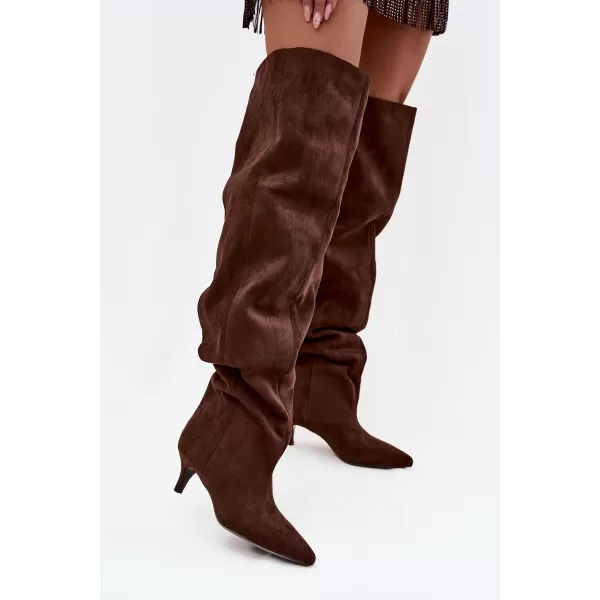 Dámske čižmy BOTO YSOLIENNE 39875 BROWN 